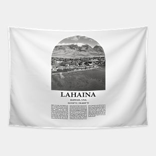 Lahaina Poster Inspired Newspaper Tapestry