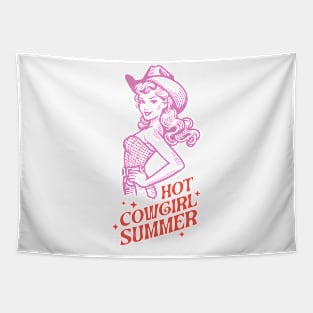 Hot cowgirl summer Retro Country Western Cowboy Cowgirl Gift Tapestry