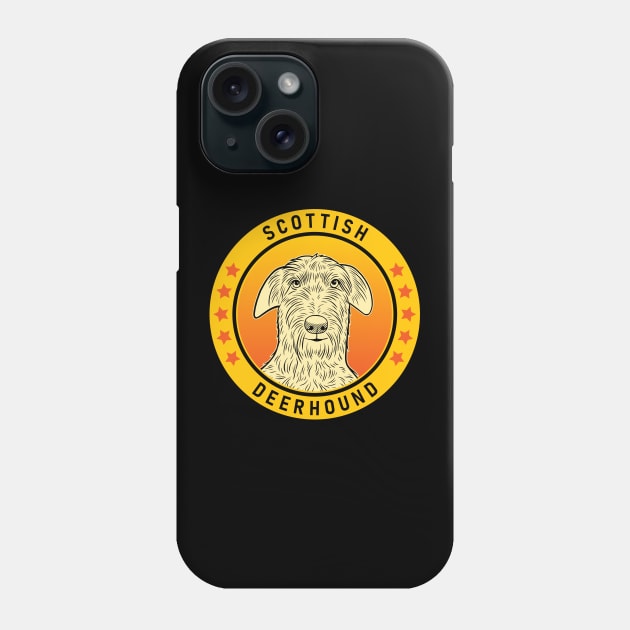 Scottish Deerhound Dog Portrait Phone Case by millersye