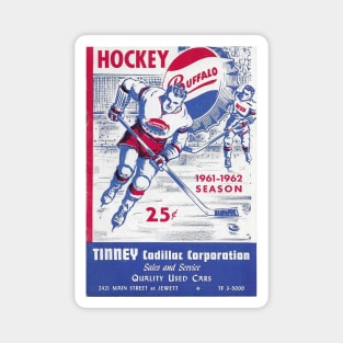 Vintage Buffalo Bisons Hockey Program Magnet