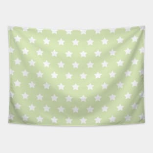 Mint Green White Star Pastel Color Pattern Tapestry