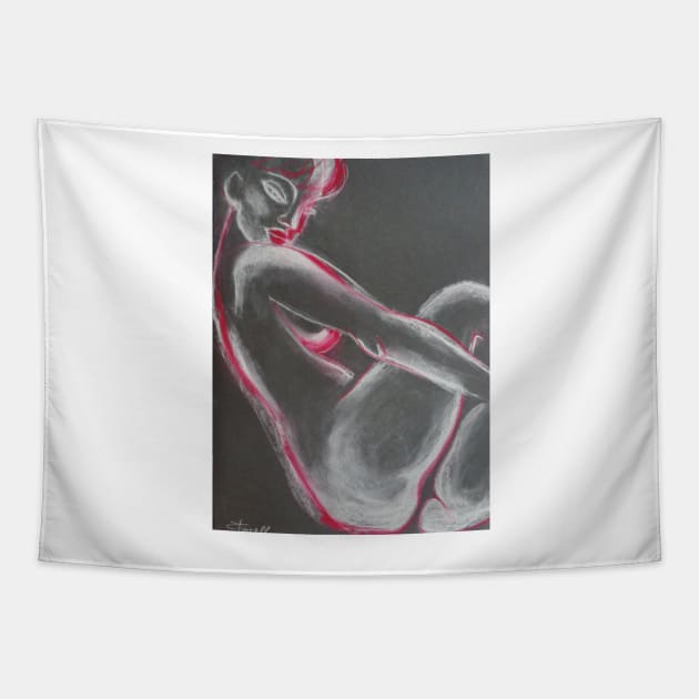 Mood 2 - Female Nude Tapestry by CarmenT