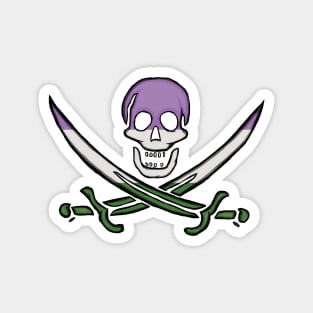 Genderqueer Pirate Pride Magnet