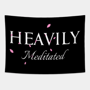 Heavily Meditated yoga design Tapestry