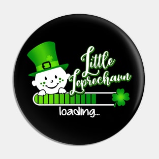 Little Leprechaun loading... Pregnancy Maternity Gift St Patricks day Pin