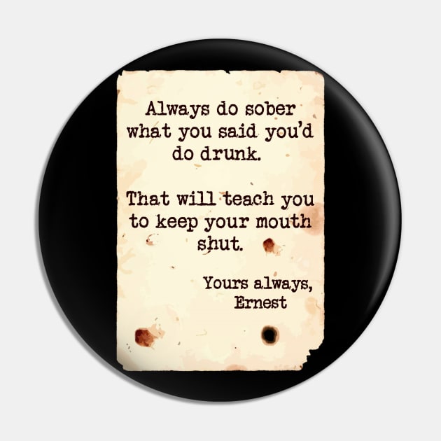 Quoting Hemingway #1 Pin by TenomonMalke