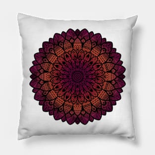 Sunset Mandala Pillow