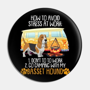 Camping With Basset Hound To Avoid Stress Pin