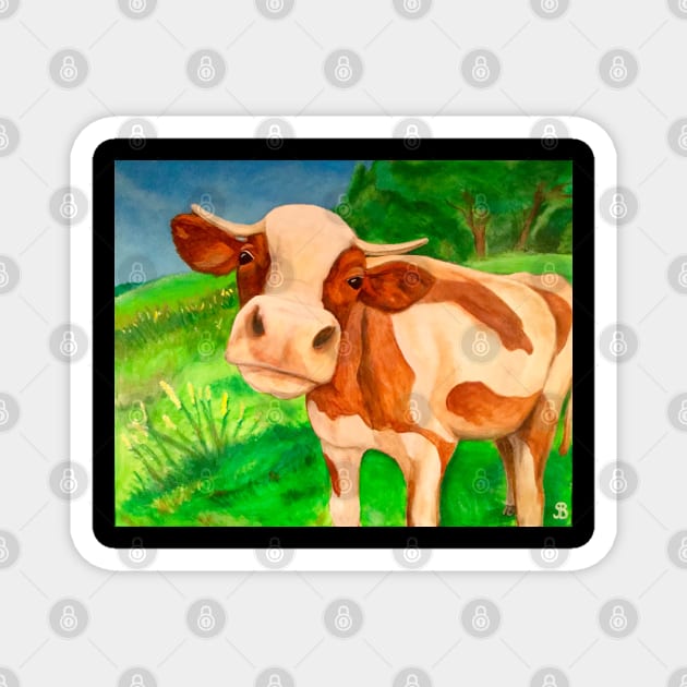 Sweet Bovine Magnet by StewStudio