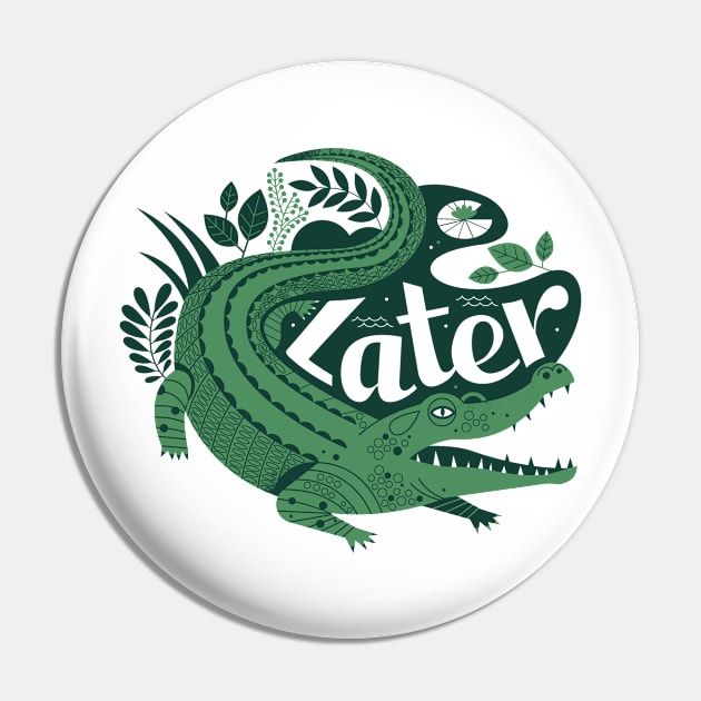 Later, Gator! Pin by Lucie Rice Illustration and Design, LLC