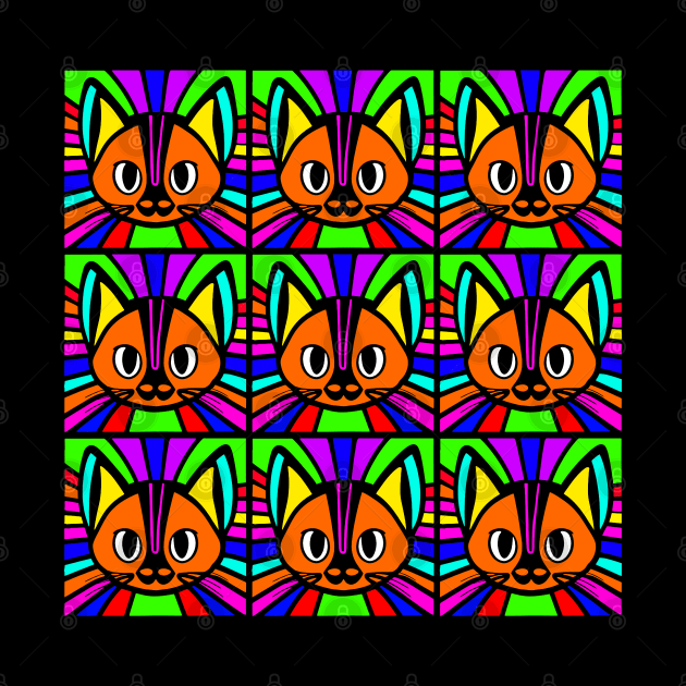 Cat rainbow pattern by Upper East Side