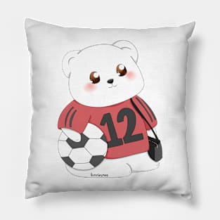 Papi Bear Loves Soccer | Bunniesmee Pillow