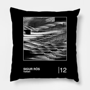 Sigur Ros / Minimalist Style Graphic Artwork Design Pillow