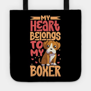 My heart belongs to my Boxer Tote