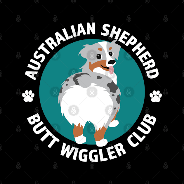 Australian Shepherd Butt Wiggler Club (Blue Merle) by Tennifer