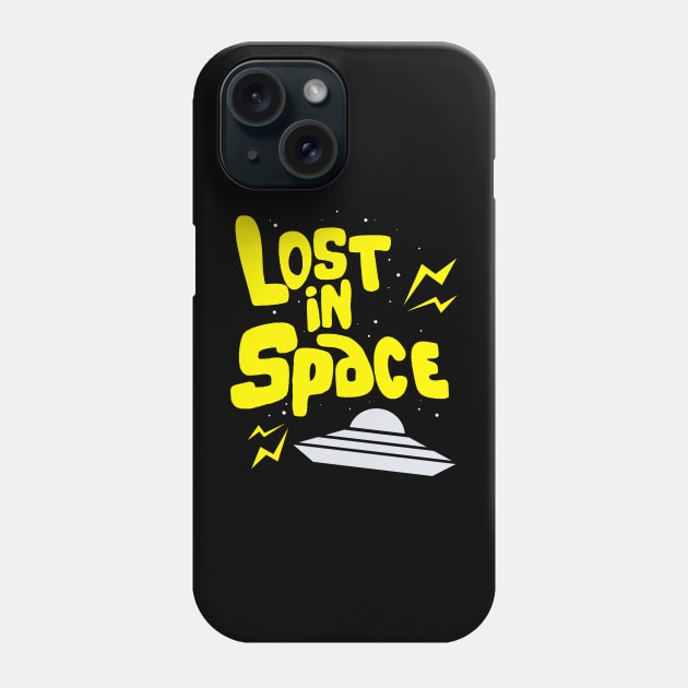 Lost in space retro ufo Phone Case by tone