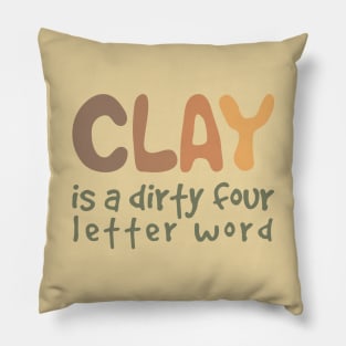 Pottery clay joke Pillow