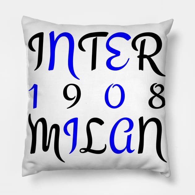 Inter Milan 1908 Classic Pillow by Medo Creations