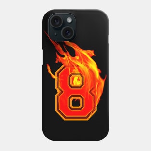 Burning Hot Sports Letter 8 Phone Case