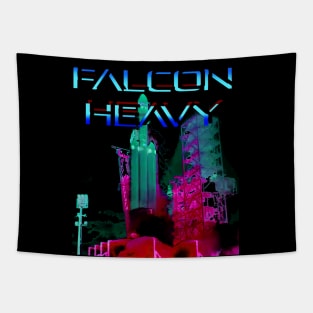 Falcon Heavy Purple Cobalt Tapestry