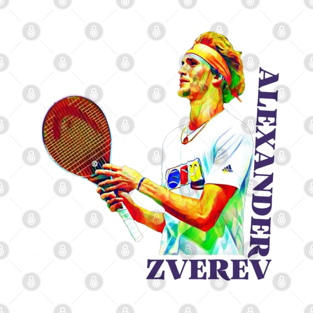 Alexander Zverev by BorodinaAlen