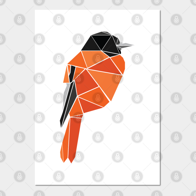 Geometric Oriole Bird - Geometric Animal - Posters and Art Prints | TeePublic Geometric Oriole Bird - Geometric Animal - Posters and Art Prints | TeePublic