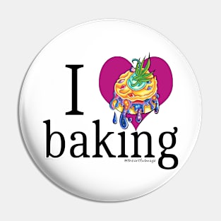 I Heart Baking (Space Cookie Version) Pin