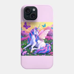 Unicorn and Butterflies Phone Case