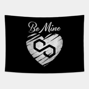 Valentine Be Mine Polygon Matic Coin To The Moon Crypto Token Cryptocurrency Blockchain Wallet Birthday Gift For Men Women Kids Tapestry