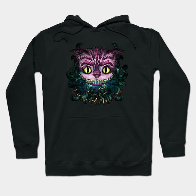 We're All Mad Here Grinning Cheshire Cat T-Shirt We're All Mad Here Grinning Cheshire Cat T-Shirt