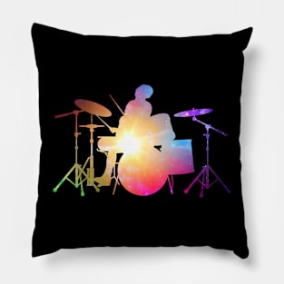 Drum Set Watercolor Drummer Musician Drumsticks Pillow