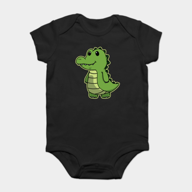 alligator onesie baby