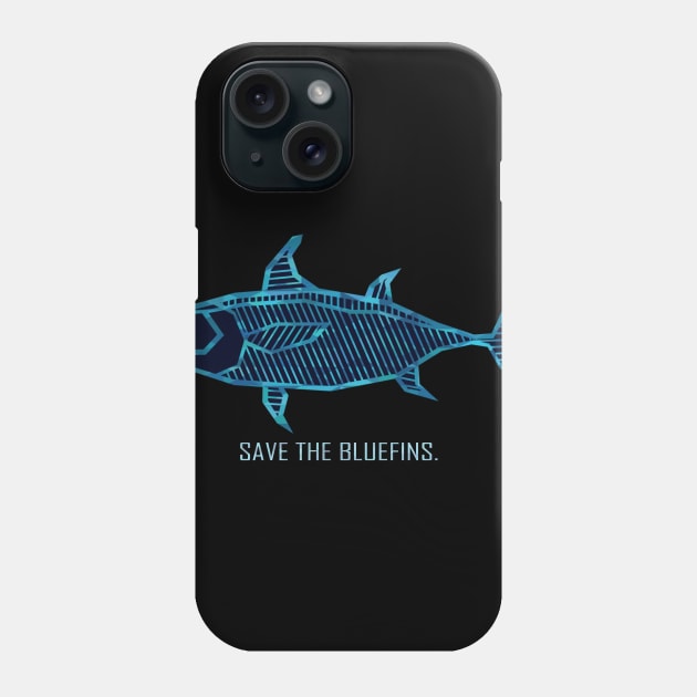 Save The Bluefins Phone Case by FamiLane