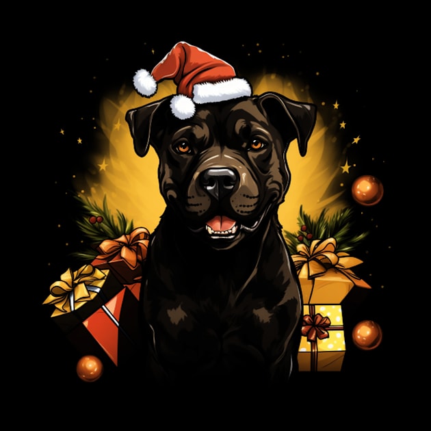 Christmas pitbull by Rocket Girls 