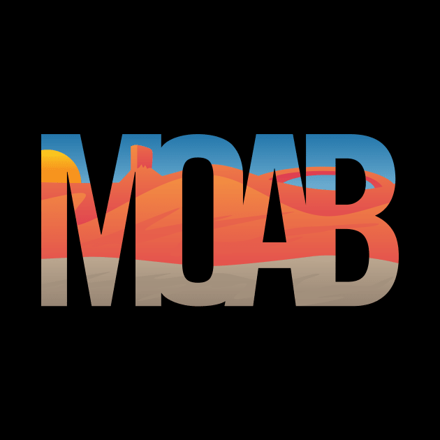 Moab Utah Scenic Typography by hobrath