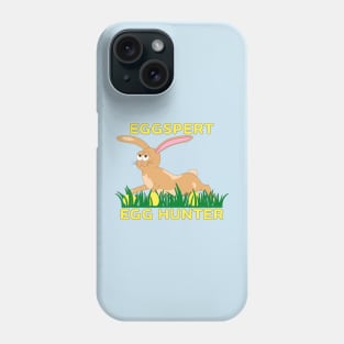 Eggspert Egg Hunter - Brown Easter Bunny Phone Case