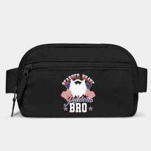 Bearded, Brave, Patriotic Bro 4th of July Independence Day Bag