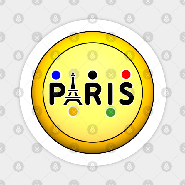 Paris medal Magnet by Nicostore