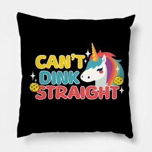 Pickleball Pride Month Can't Dink Straight Pillow