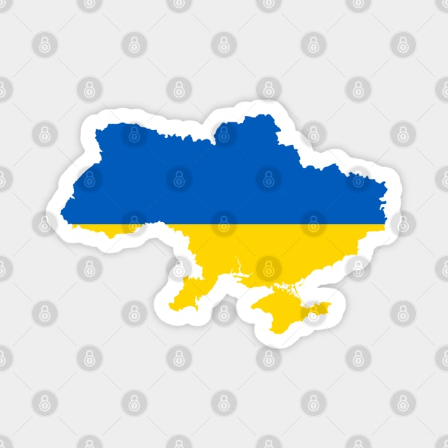 Ukrainian Map Magnet by COUNTRY FLAGS