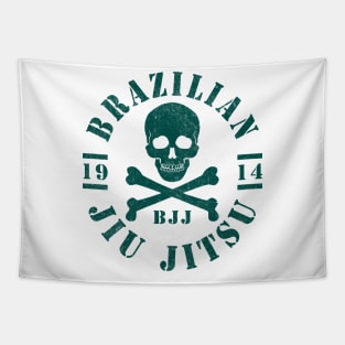 JIU JITSU - SKULL AND CROSSBONES Tapestry