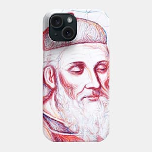 Diodorus Siculus Portrait | Diodorus Siculus Artwork | Line Art Phone Case