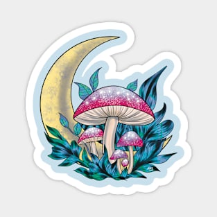 Moon Shrooms Magnet