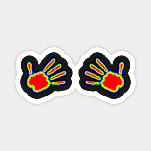 Thermal Hand Grab Print Magnet