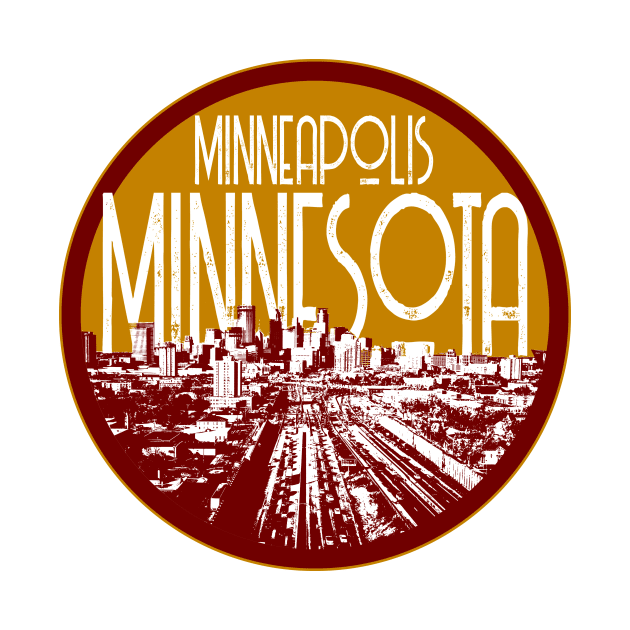 Minneapolis Skyline Decal by zsonn