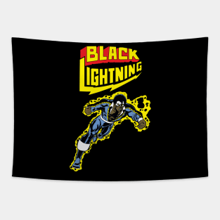 Black Lightning Tapestry