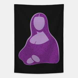 Pop Minimal Grape Purple Mona Lisa Tapestry