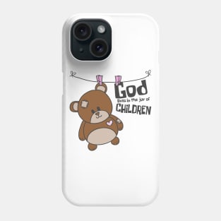 'God Lives In The Joy Of Children' Awesome Family Love Shirt Phone Case