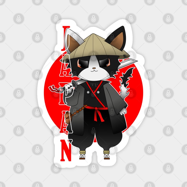 Gato Japonés Magnet by Gash Editation