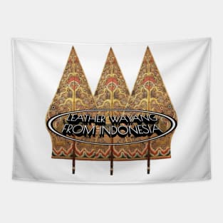 Leather Wayang From Indonesia Tapestry